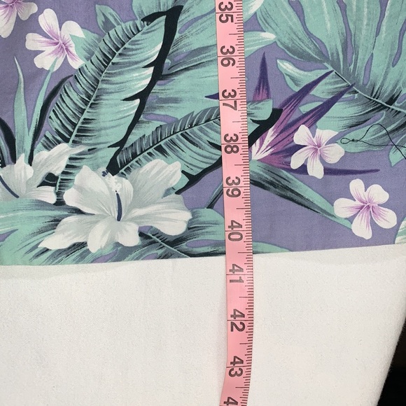 Hilo Hattie 🌺Vintage Hawaiian MuuMuu Floral Dress w/ 1 Pocket 100% Cotton XL - Picture 7 of 9
